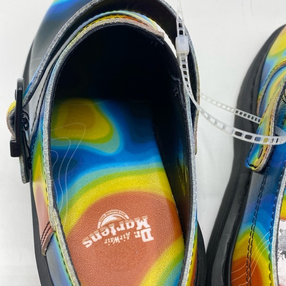 Doc Dr Martens Isham Slip-On Clog Mule Genix Nappa Leather Heat Map Women’s 7 M6 - Picture 3 of 7